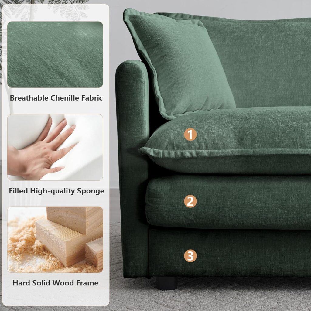 Mikibama sectional ottoman used as table and footrest.