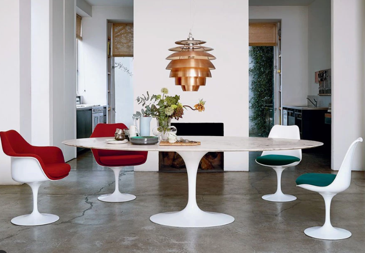 Fabric swatches for Knoll Tulip Chair including Hopsack and Kvadrat Tonus